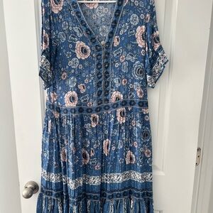 Floral Blue Dress